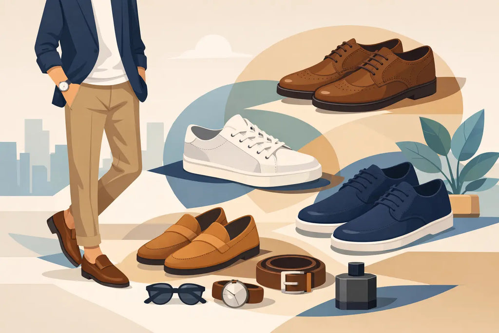 Guia de sapatos casuais masculinos elegantes