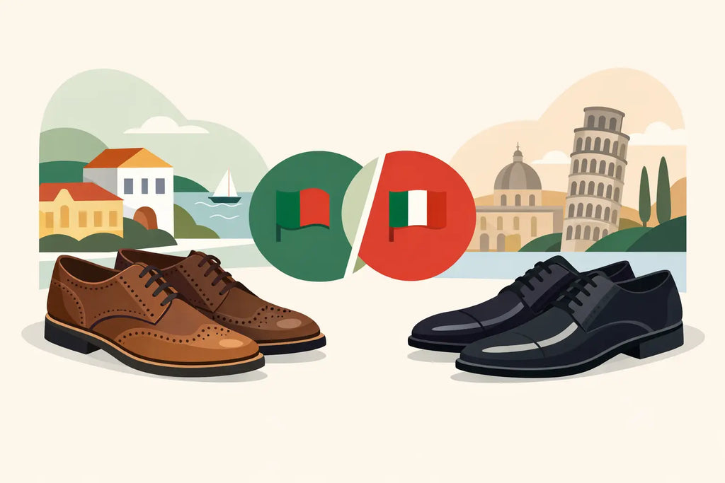 Sapatos portugueses versus italianos
